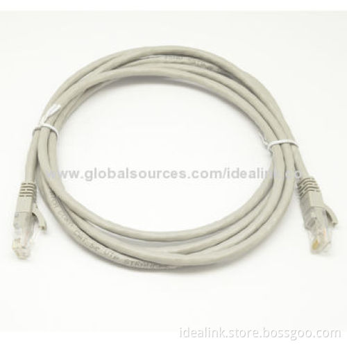 Cat6 UTP Solid Patch Cords with 7 x 0.20mm Solid Copper Wire, PVC/LSZH